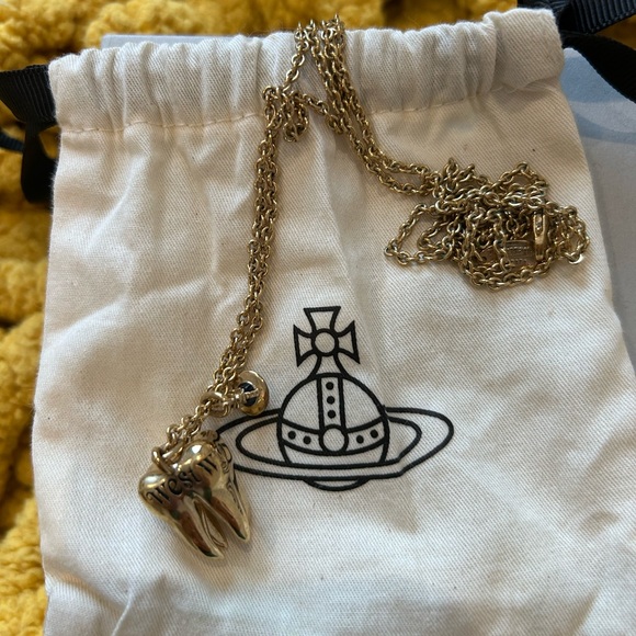 Vivienne Westwood Jewelry - Vivienne Westwood Gold Tooth Pendant Necklace